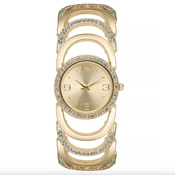 CHARTER CLUB Women's Crystal Accent Bracelet Watch 30mm - Picture 1 of 6